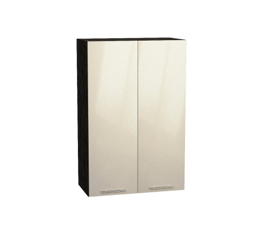 Шкаф верхний с 2-мя дверцами Валерия-М, цвет: Бежевый металлик