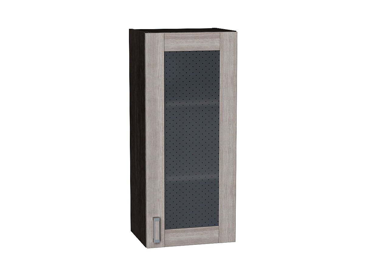 Шкаф верхний с 1-ой остекленной дверцей Лофт, цвет: Cappuccino Veralinga Шкаф верхний с 1-ой остекленной дверцей Лофт, цвет: Cappuccino Veralinga