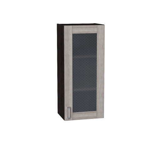 Шкаф верхний с 1-ой остекленной дверцей Лофт, цвет: Cappuccino Veralinga