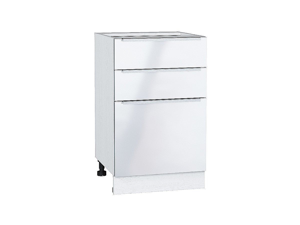 Шкаф нижний с 3-мя ящиками Фьюжн, цвет: Angel Шкаф нижний с 3-мя ящиками Фьюжн, цвет: Angel