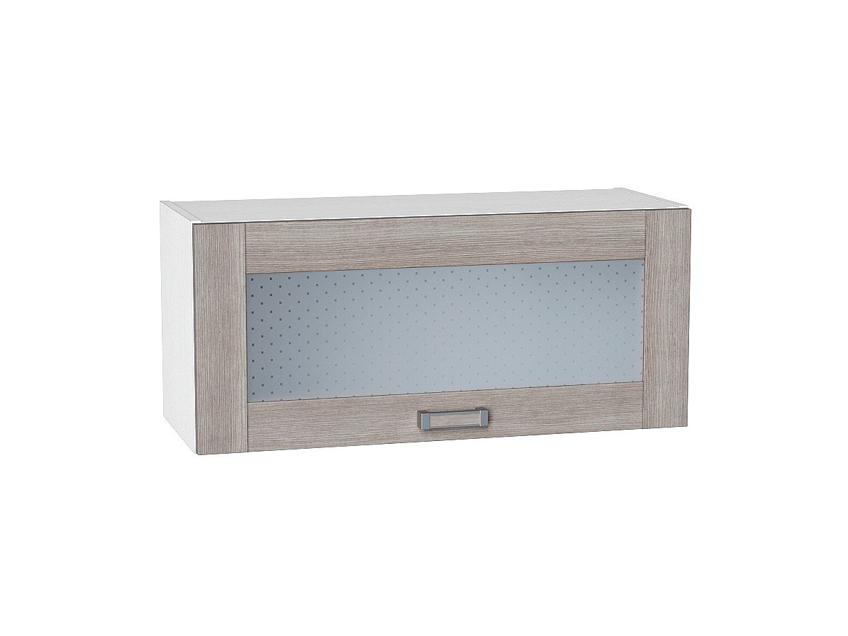 Шкаф верхний горизонтальный остекленный Лофт, цвет: Cappuccino Veralinga Шкаф верхний горизонтальный остекленный Лофт, цвет: Cappuccino Veralinga