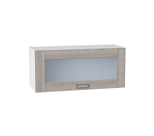 Шкаф верхний горизонтальный остекленный Лофт, цвет: Cappuccino Veralinga