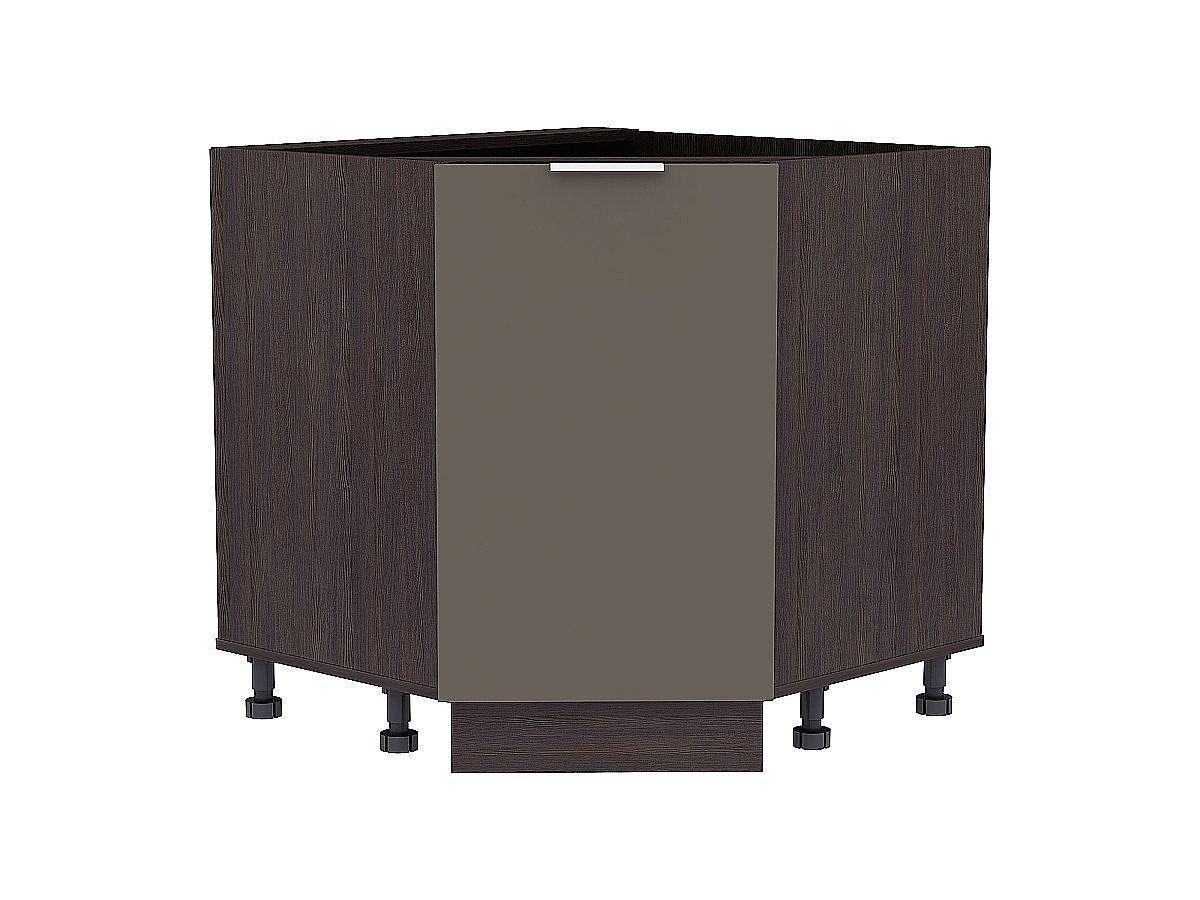Шкаф нижний угловой (трапеция) Терра, цвет: Смоки Софт Шкаф нижний угловой (трапеция) Терра, цвет: Смоки Софт