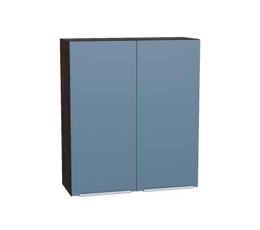 Шкаф верхний с 2-мя дверцами Фьюжн, цвет: Silky Blue