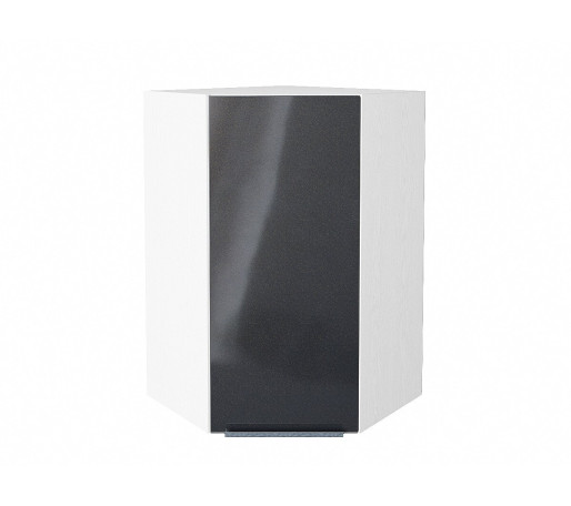 Шкаф верхний угловой Фьюжн, цвет: Anthracite