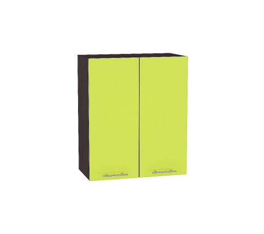 Шкаф верхний с 2-мя дверцами Валерия-М, цвет: Лайм глянец