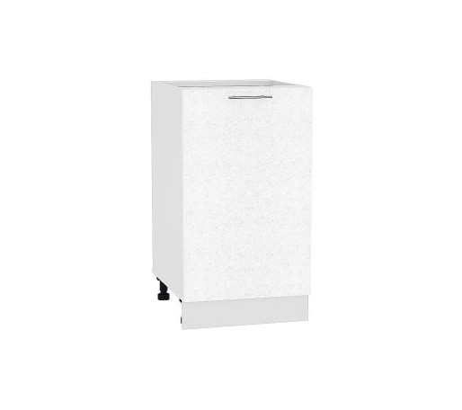 Шкаф нижний с 1-ой дверцей Валерия-М, цвет: Белый металлик