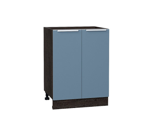 Шкаф нижний с 2-мя дверцами Фьюжн, цвет: Silky Blue