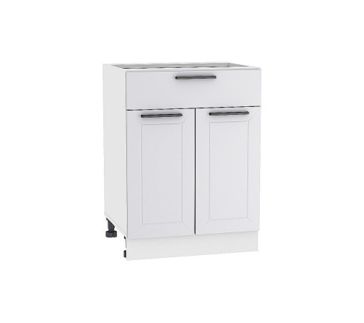 Шкаф нижний с 2-мя дверцами и ящиком Глетчер, цвет: Гейнсборо Силк