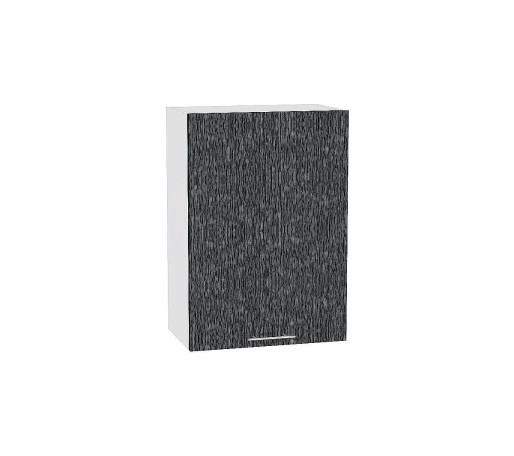 Шкаф верхний с 1-ой дверцей Валерия-М, цвет: Черный металлик дождь