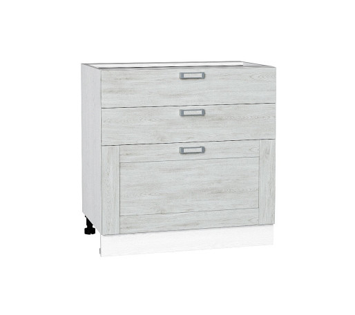 Шкаф нижний с 3-мя ящиками Лофт, цвет: Nordic Oak