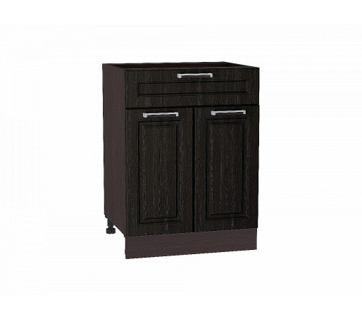 Шкаф нижний с 2-мя дверцами и ящиком Прага, цвет: Венге Премиум