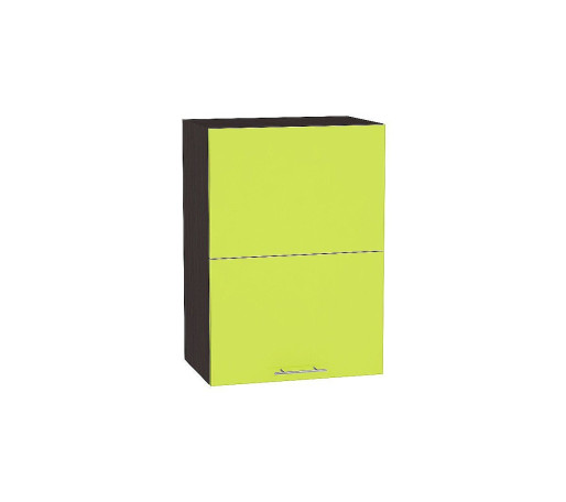 Шкаф верхний горизонтальный с подъемным механизмом Валерия-М, цвет: Лайм глянец