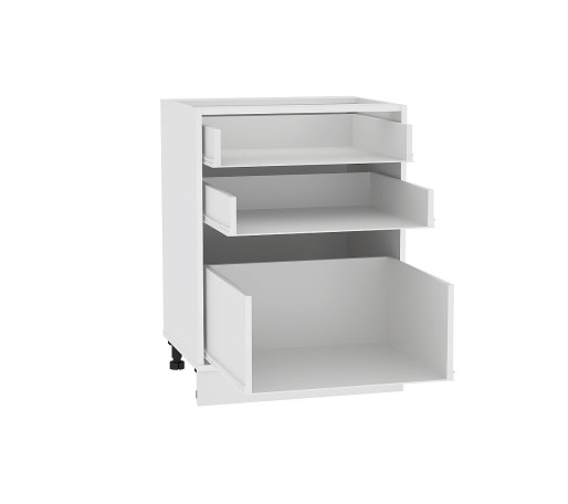 Каркас нижнего шкафа с 3-мя ящиками Н 603, цвет: Белый