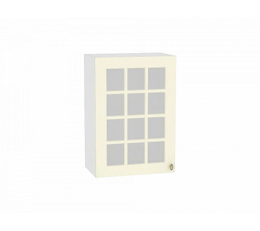 Шкаф верхний с 1-ой остекленной дверцей Прованс, цвет: Ваниль