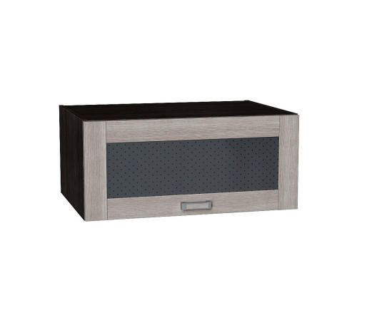 Шкаф верхний горизонтальный остекленный глубокий Лофт, цвет: Cappuccino Veralinga