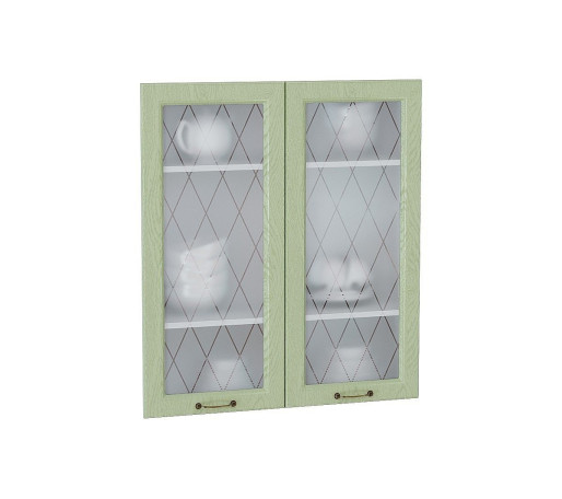 Комплект фасадов Ницца со стеклом для каркаса Ф-55Н В809, цвет: Дуб оливковый