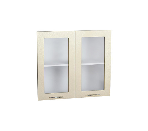 Комплект фасадов Валерия-М со стеклом для каркаса Ф-55 В800, цвет: Бежевый металлик