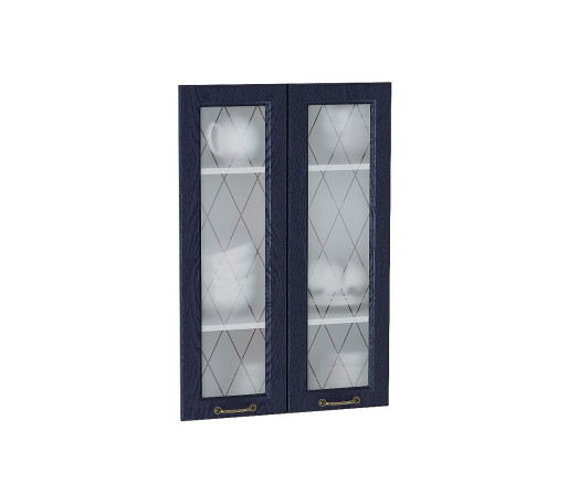 Комплект фасадов Ницца со стеклом для каркаса Ф-45Н В609, цвет: Дуб синий