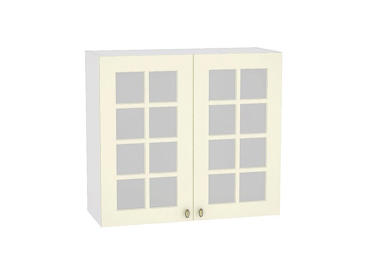 Шкаф верхний с 2-мя остекленными дверцами Прованс, цвет: Ваниль Шкаф верхний с 2-мя остекленными дверцами Прованс, цвет: Ваниль