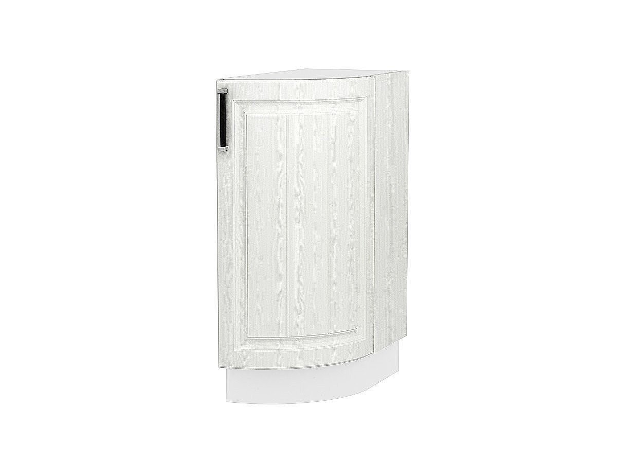 Шкаф нижний торцевой радиусный Прага, цвет: Белое дерево Шкаф нижний торцевой радиусный Прага, цвет: Белое дерево