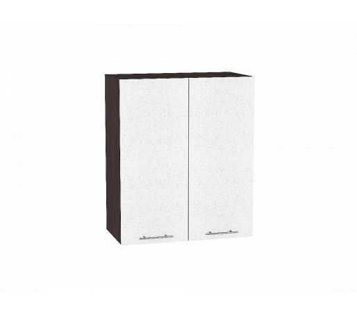 Шкаф верхний с 2-мя дверцами Валерия-М, цвет: Белый металлик