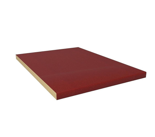 Образец МДФ для тумбы с материалами отделок (универс.), цвет: Гранатовый металлик