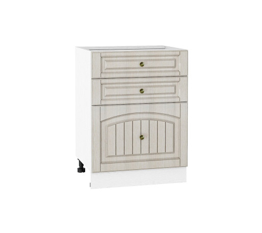 Шкаф нижний с 3-мя ящиками Верона, цвет: Ясень золото