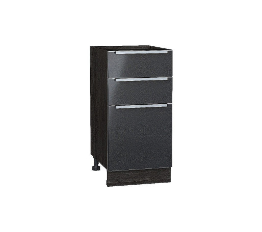 Шкаф нижний с 3-мя ящиками Фьюжн, цвет: Anthracite
