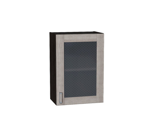 Шкаф верхний с 1-ой остекленной дверцей Лофт, цвет: Cappuccino Veralinga