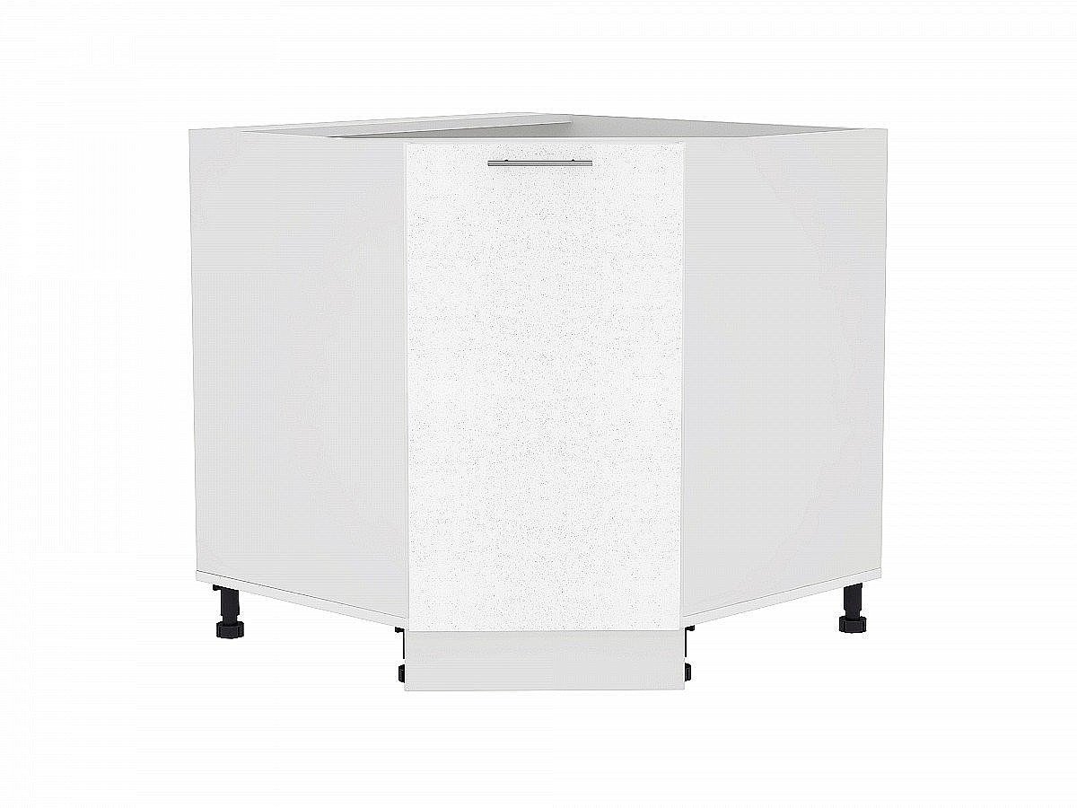 Шкаф нижний угловой (трапеция) Валерия-М, цвет: Белый металлик Шкаф нижний угловой (трапеция) Валерия-М, цвет: Белый металлик