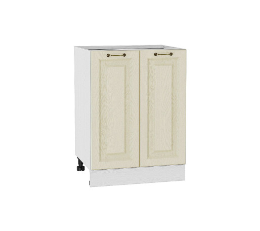 Шкаф нижний с 2-мя дверцами Ницца, цвет: Дуб крем