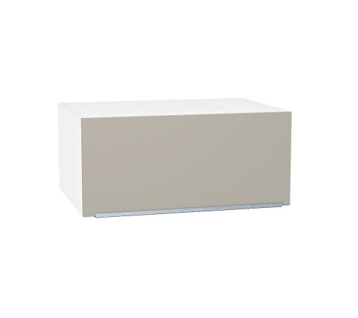 Шкаф верхний горизонтальный глубокий Фьюжн, цвет: Silky Grey
