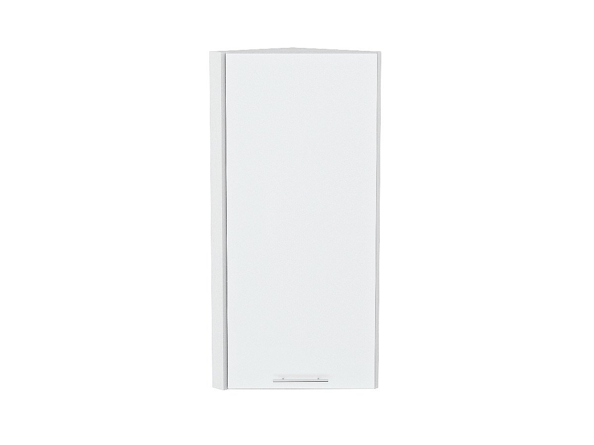 Шкаф верхний торцевой Валерия-М, цвет: Белый глянец Шкаф верхний торцевой Валерия-М, цвет: Белый глянец