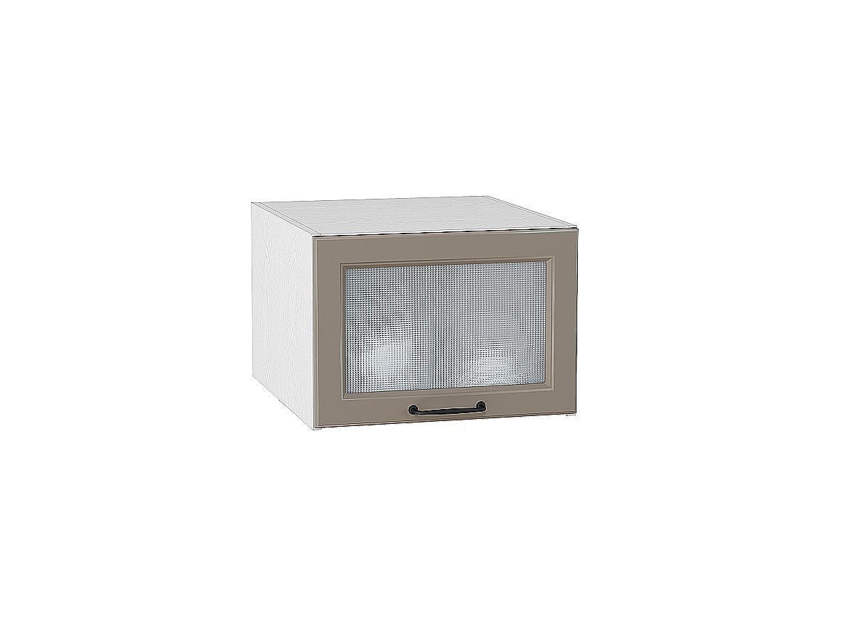 Шкаф верхний горизонтальный остекленный глубокий Ницца, цвет: Omnia Шкаф верхний горизонтальный остекленный глубокий Ницца, цвет: Omnia