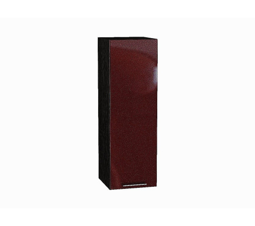 Шкаф верхний с 1-ой дверцей Валерия-М, цвет: Гранатовый металлик