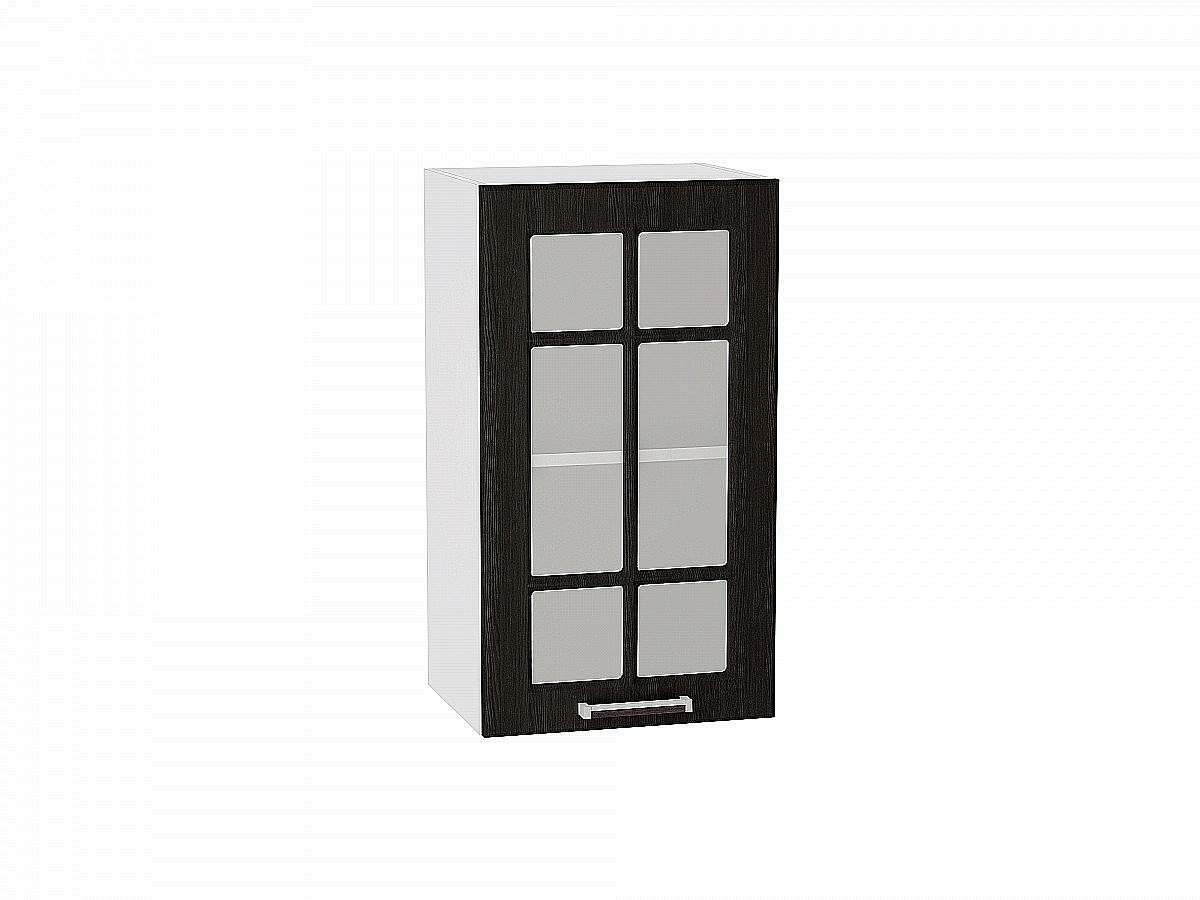 Шкаф верхний с 1-ой остекленной дверцей Прага, цвет: Венге Премиум Шкаф верхний с 1-ой остекленной дверцей Прага, цвет: Венге Премиум