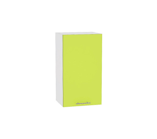 Шкаф верхний с 1-ой дверцей Валерия-М, цвет: Лайм глянец
