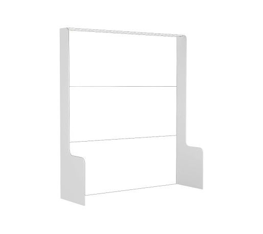 Комплект боковин выставочного стенда, цвет: Белый