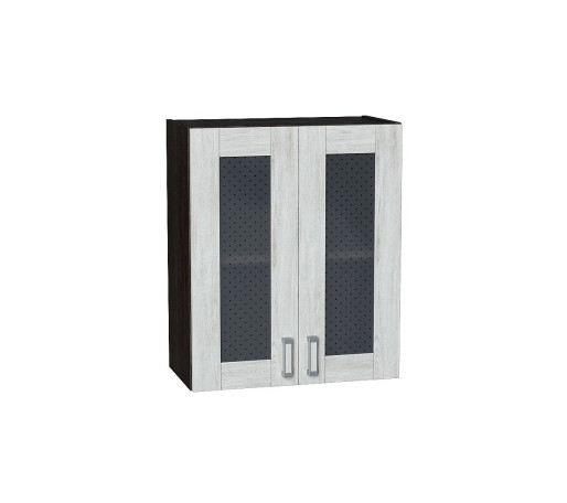 Шкаф верхний с 2-мя остекленными дверцами Лофт, цвет: Nordic Oak