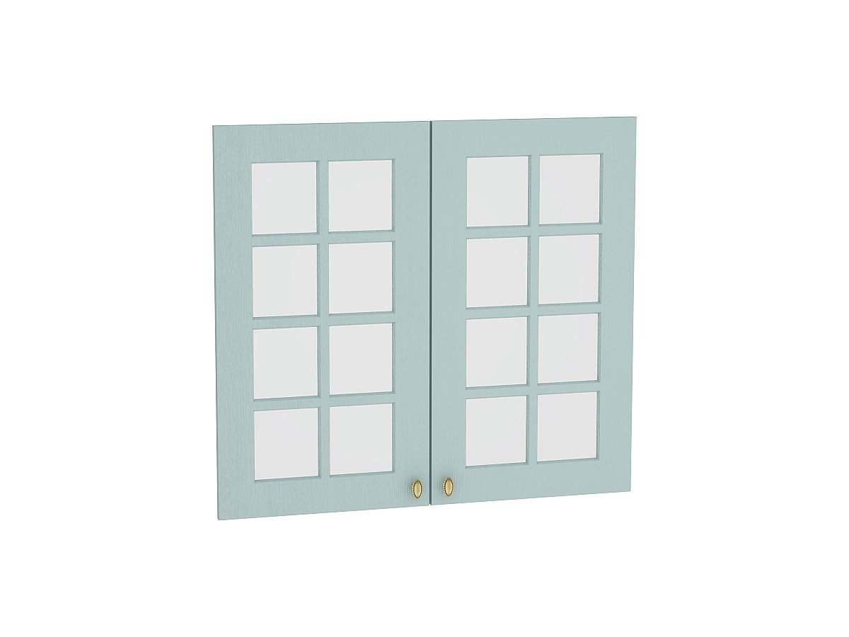 Комплект фасадов Прованс со стеклом для каркаса Ф-55Н В809, цвет: Голубой Комплект фасадов Прованс со стеклом для каркаса Ф-55Н В809, цвет: Голубой