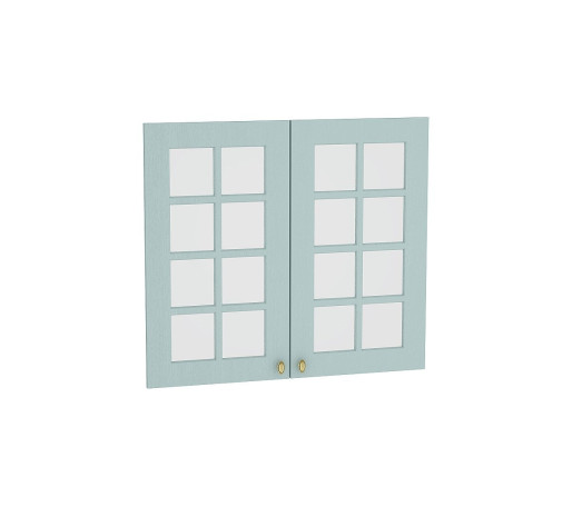Комплект фасадов Прованс со стеклом для каркаса Ф-55Н В809, цвет: Голубой