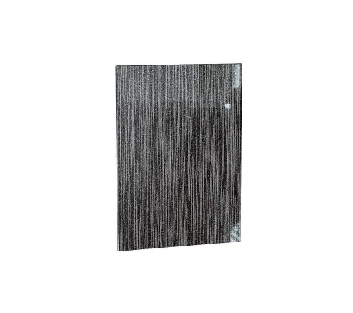 Торцевой фасад Валерия-М для нижнего шкафа Ф-94, цвет: Черный металлик дождь