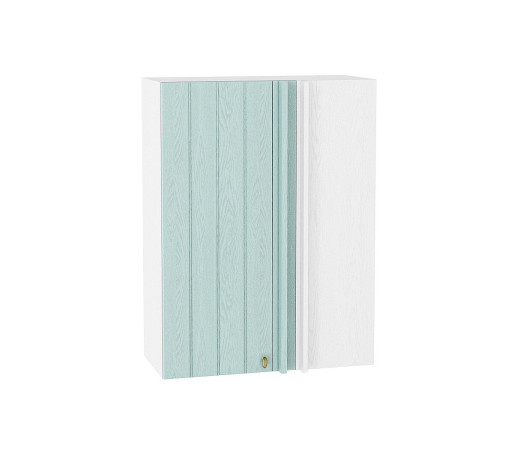 Шкаф верхний прямой угловой Прованс, цвет: Голубой