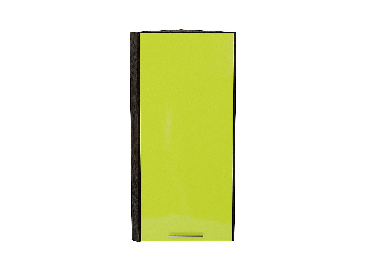 Шкаф верхний торцевой Валерия-М, цвет: Лайм глянец Шкаф верхний торцевой Валерия-М, цвет: Лайм глянец