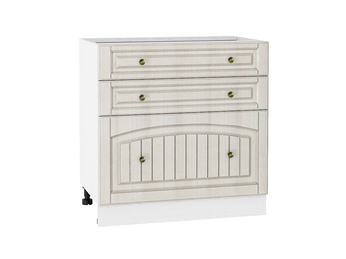 Шкаф нижний с 3-мя ящиками Верона, цвет: Ясень золото Шкаф нижний с 3-мя ящиками Верона, цвет: Ясень золото