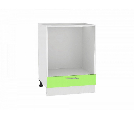 Шкаф нижний под духовку Валерия-М, цвет: Салатовый глянец