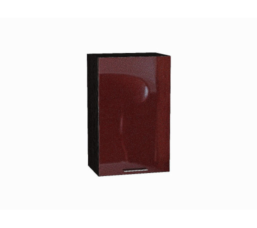 Шкаф верхний с 1-ой дверцей Валерия-М, цвет: Гранатовый металлик