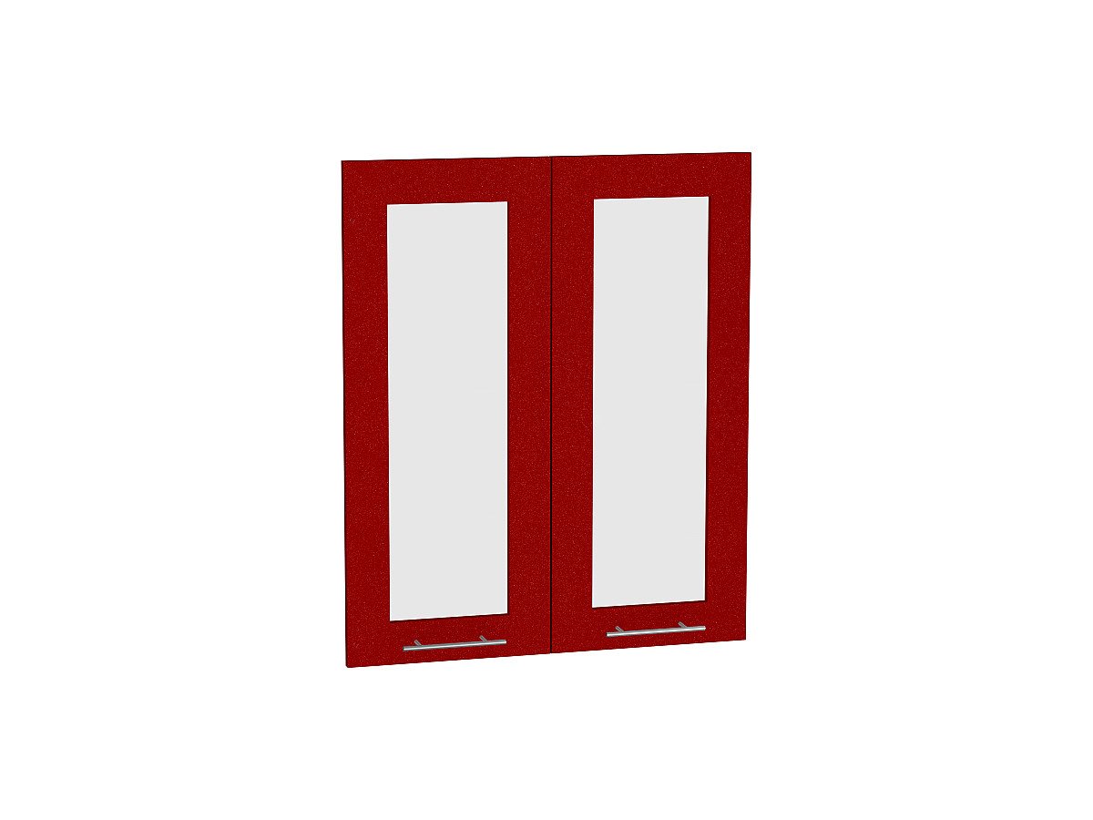 Комплект фасадов Валерия-М со стеклом для каркаса Ф-45 В600, цвет: Гранатовый металлик Комплект фасадов Валерия-М со стеклом для каркаса Ф-45 В600, цвет: Гранатовый металлик