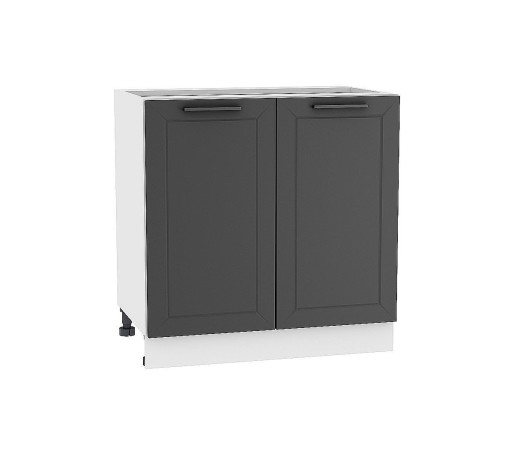 Шкаф нижний с 2-мя дверцами Глетчер, цвет: Маренго Силк